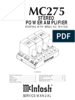 Stereo Power Amplifier: Service Manual