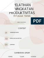 Peningkatan Produktivitas Petunjuk Teknis