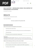 Results: Ba2: Chapter 1 - Knowledge Check: The Context of Management Accounting