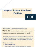 Design of Strap or Cantilever Footings - SD