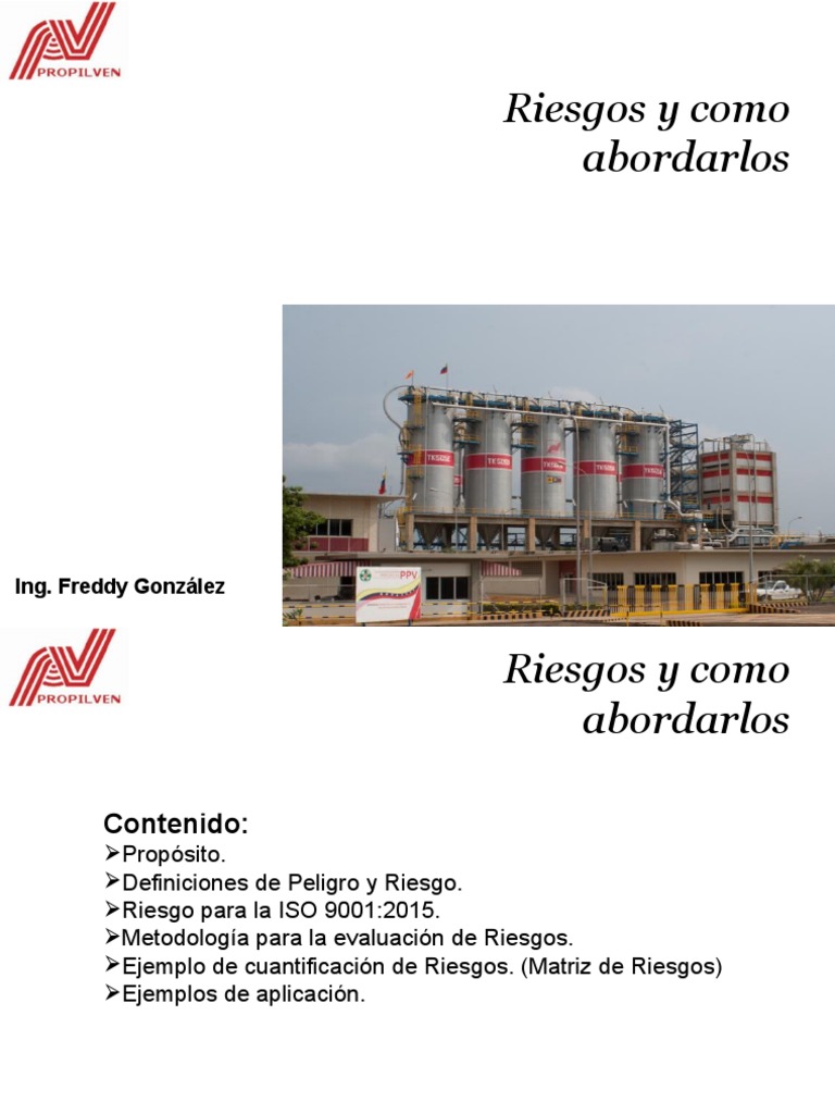 Evaluación y Gestión de Riesgos ISO 9001 | PDF | Riesgo | Seguridad y ...