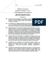 Estatuto Orgánico de Gestión Organizacional Por Procesos Del Ministerio Del Ambiente y Agua