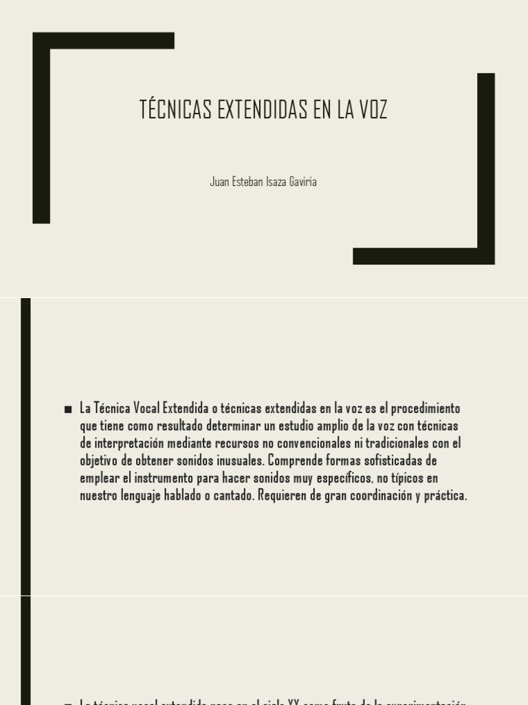 Técnicas Vocales Extendidas en la Voz | PDF | Vocal | Fonética