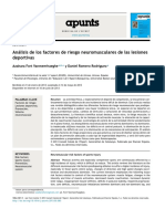 Análisis de Los Factores de Riesgo Neuromusculares de Las Lesiones Deportivas