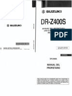 (TM) Suzuki Manual de Propietario Suzuki DR z400s 2007