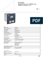 Product Data Sheet: Easergy P3U30, 4L, 4U, 16DI/8DO, Uaux: 48-230V, DI: 24-230V, 2 X LC
