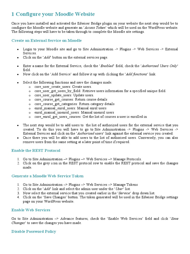 MOODLE SETUP GUIDE visual data 4
