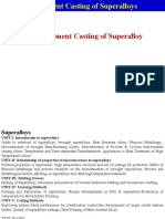 Unit-V Investment Casting of Superalloys