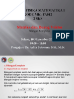 FA012 Matriks dan Bilangan Kompleks