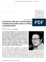 DÉRY, C. L'historien Qin Hui Comme Figure de L'intellectuel Public Dans La Chine Contemporaine