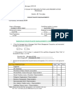 Solid Waste Management General Information: (Manila Bayanihan Form 2.2 Barangay DCF) CR