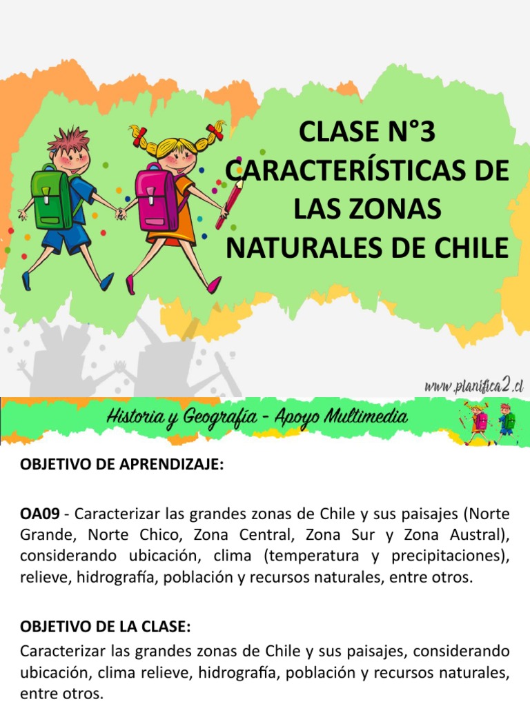 Zonas Naturales de Chile para Niños | PDF | Chile | Clima