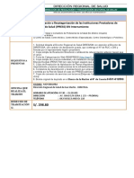 PROCED. #28 Categorización o Recategorizacion de Establecimiento de Salud Sin Internamiento