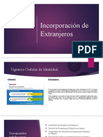 Incorporación de Extranjeros