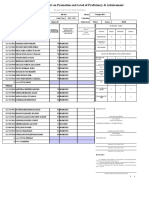 School Form 5 (SF 5) Report On Promotion and Level of Proficiency & Achievement