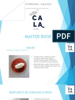 Cala 2021 Master Book Snack and Starter Menu