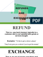 Refunds and Exchanges