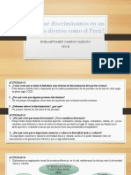 ¿Por Qué Discriminamos en Un País Tan Diverso Como El Perú?: Rubi Antuanet Campos Cardozo 5to B