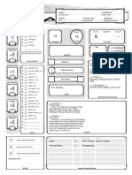 Darwin Character Sheet