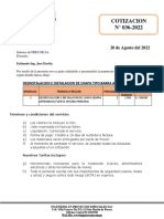 Cotizacion Nro. 2022-36 Precor - Instalacion de Chapa (Tipo Barra Antipanico)