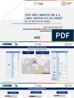 Situación del brote de viruela del mono en el Perú al 15 de julio 2022