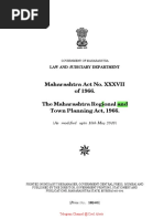 Maharashtra Regional and Town Planning Act of 1966 Summary