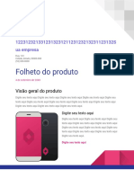 Folheto Do Produto: 1123132S Ua Empresa