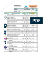 Lista Precios Proserlim Junio 2022 - Empresarial