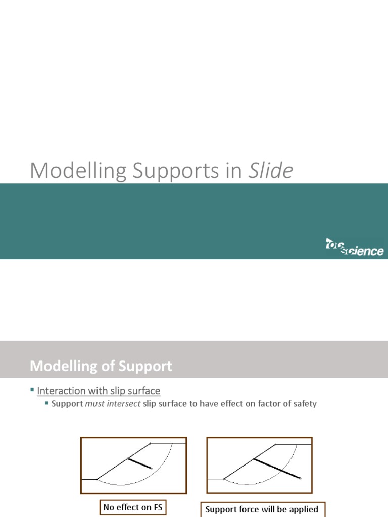 Module 10 - Modeling Supports in Slide | PDF | Deep Foundation | Civil ...