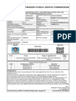 BVP Dept Exam 141 Fee Receipt