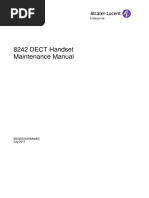 8242 Dect Handset Maintenance Manual: 8Al90310Usaaed02 July 2017