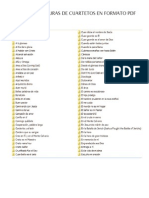 Partituras Cuartetos en PDF y FINALE