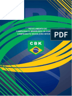 Regulamento Do Campeonato Brasileiro de Karate 2021 Campeonato Brasileiro Interclubes de Karate 2021