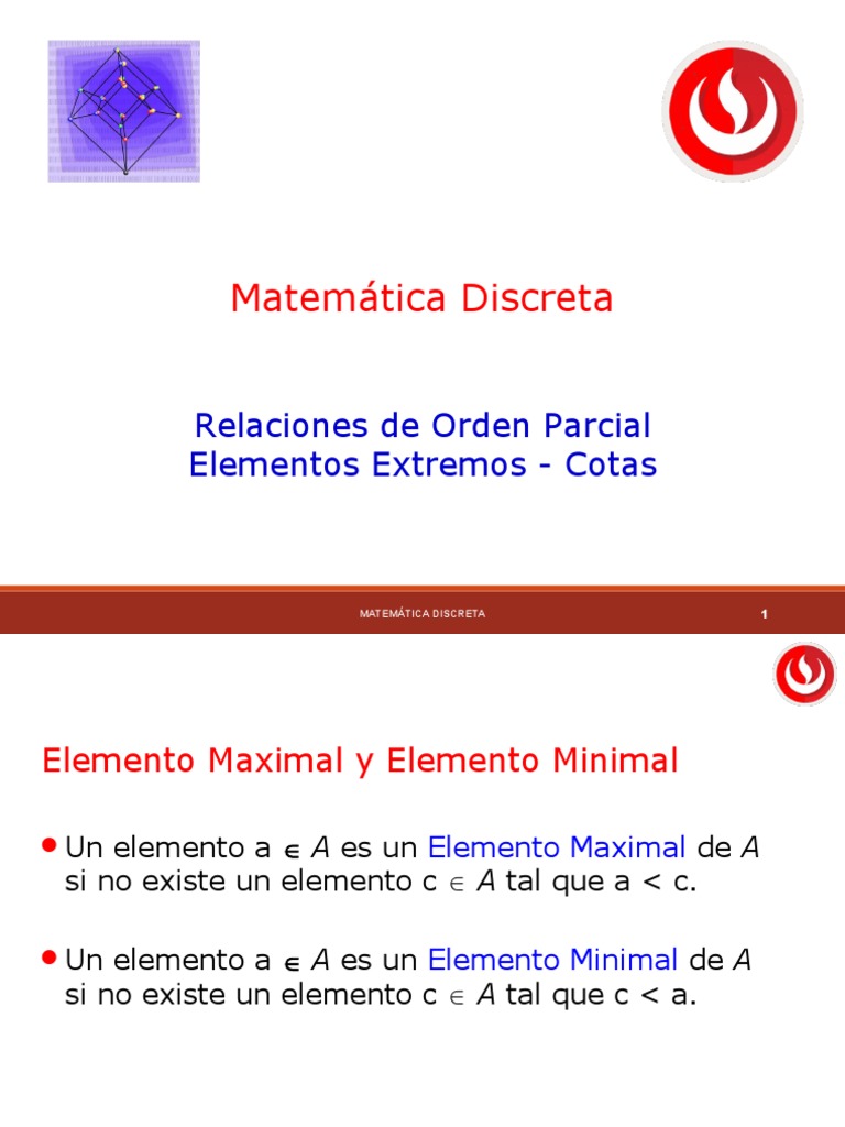 CE91!5!2 Relacionesde Orden Parcial Elementos Extremos Cotas PDF