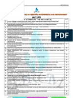 Abstracts of Vol-2 Issue-6 of International Journal of Research in Commerce & Management