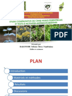 Etude Comparative de Cinq Huiles Essentielles Et Tests