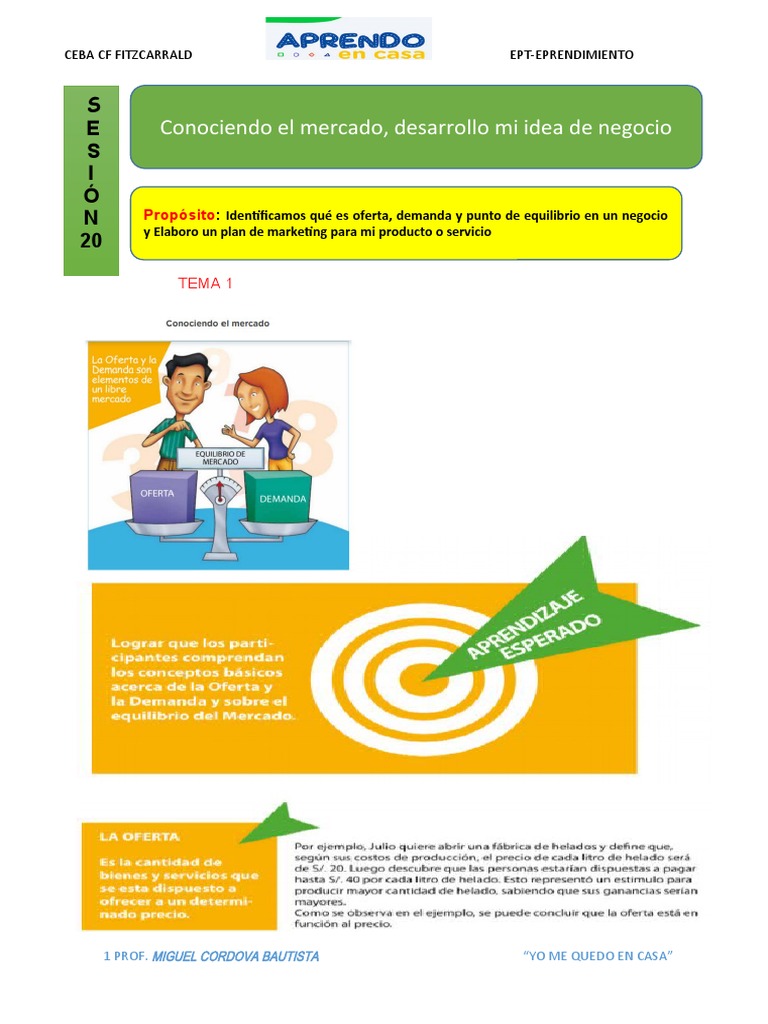 SESION 20 Tercero y Cuarto PDF Marketing Negocios económicos