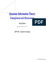 Quantum Information Theory: Entanglement and Measurement