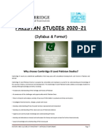 Pakistan Studies, Introductionn Sylabus
