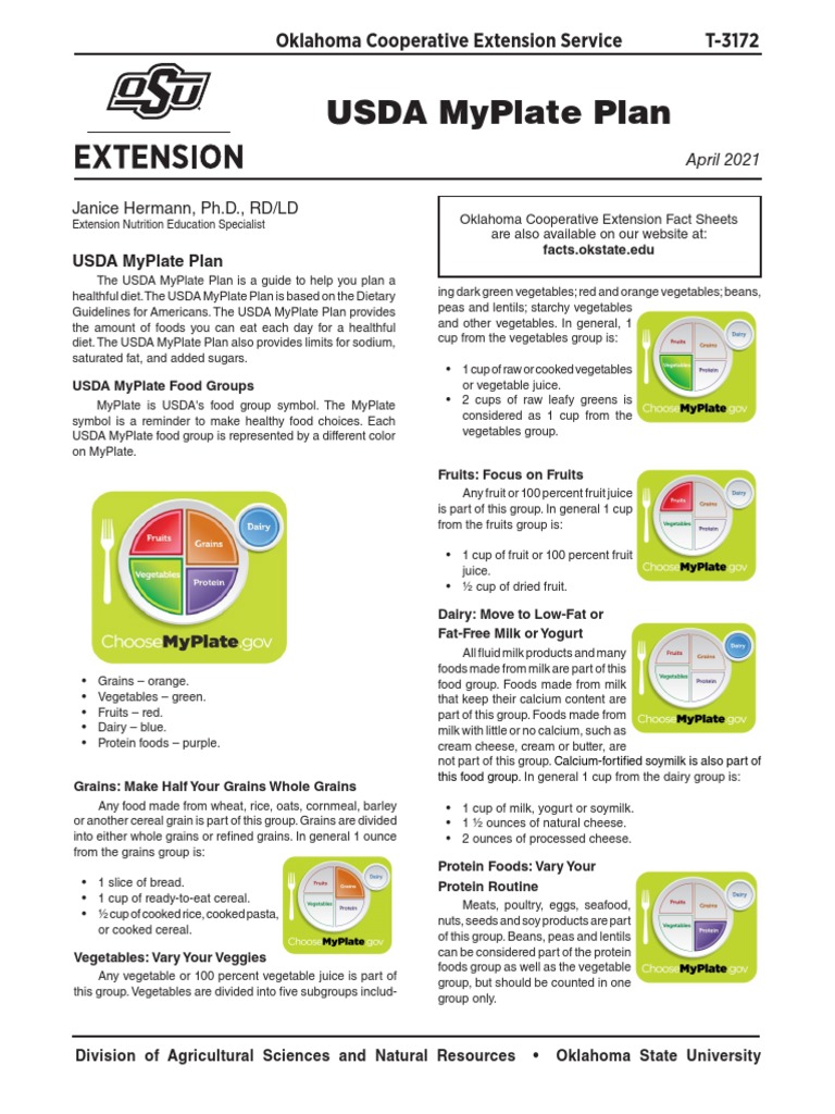 Usda Myplate Plan