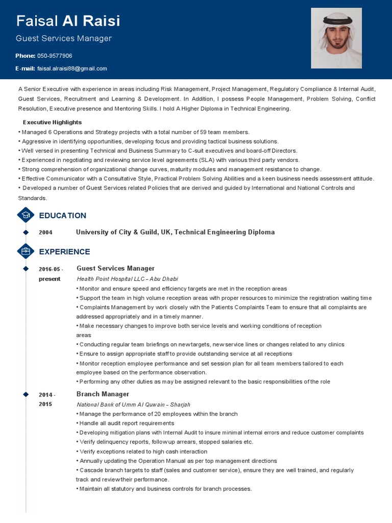 Faisal-resume (1) | PDF | Business | Economies