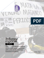 Informe Especial 3-2022 Periodistas y Defensores DH - Mayo