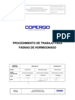 PT FAENAS DE HORMIGONADO (Rev. 00)