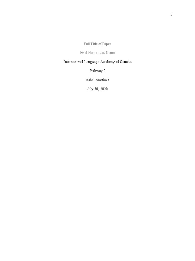 APA Template 7th Edition | PDF | Language Arts & Discipline