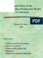 Application of The Cobb-Douglas Production Model To Libraries