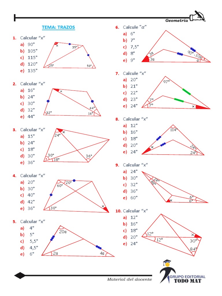 Calculs d'angles et de valeurs x | PDF | Théorie (échecs) | Échecs