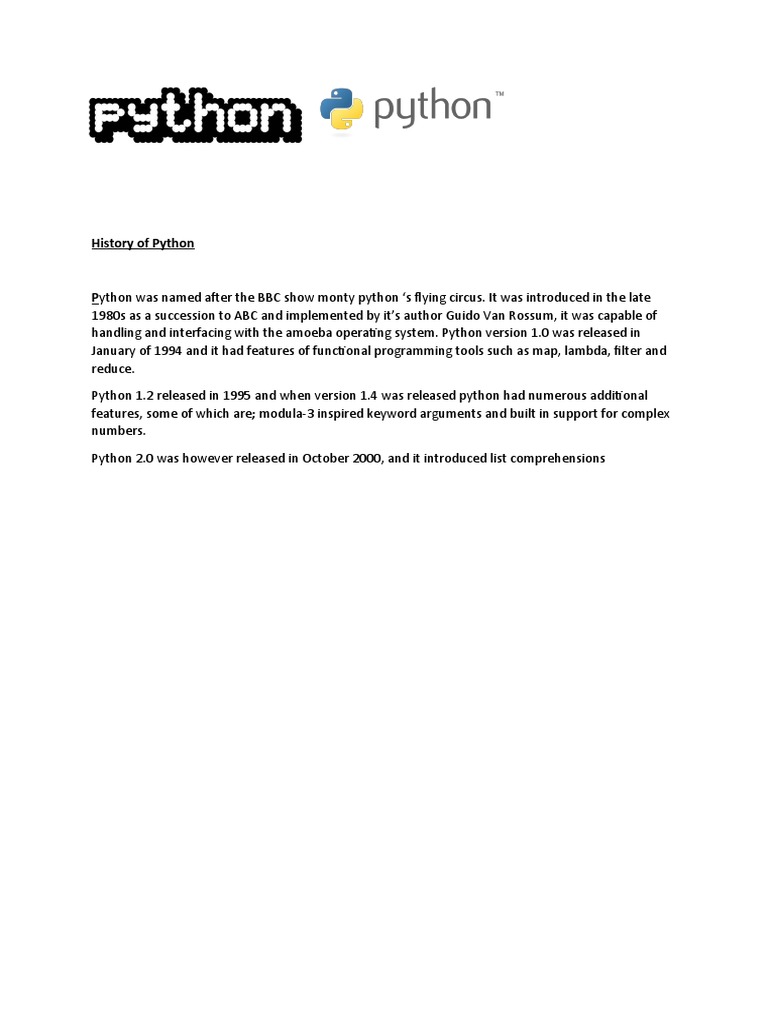 history-of-python-pdf