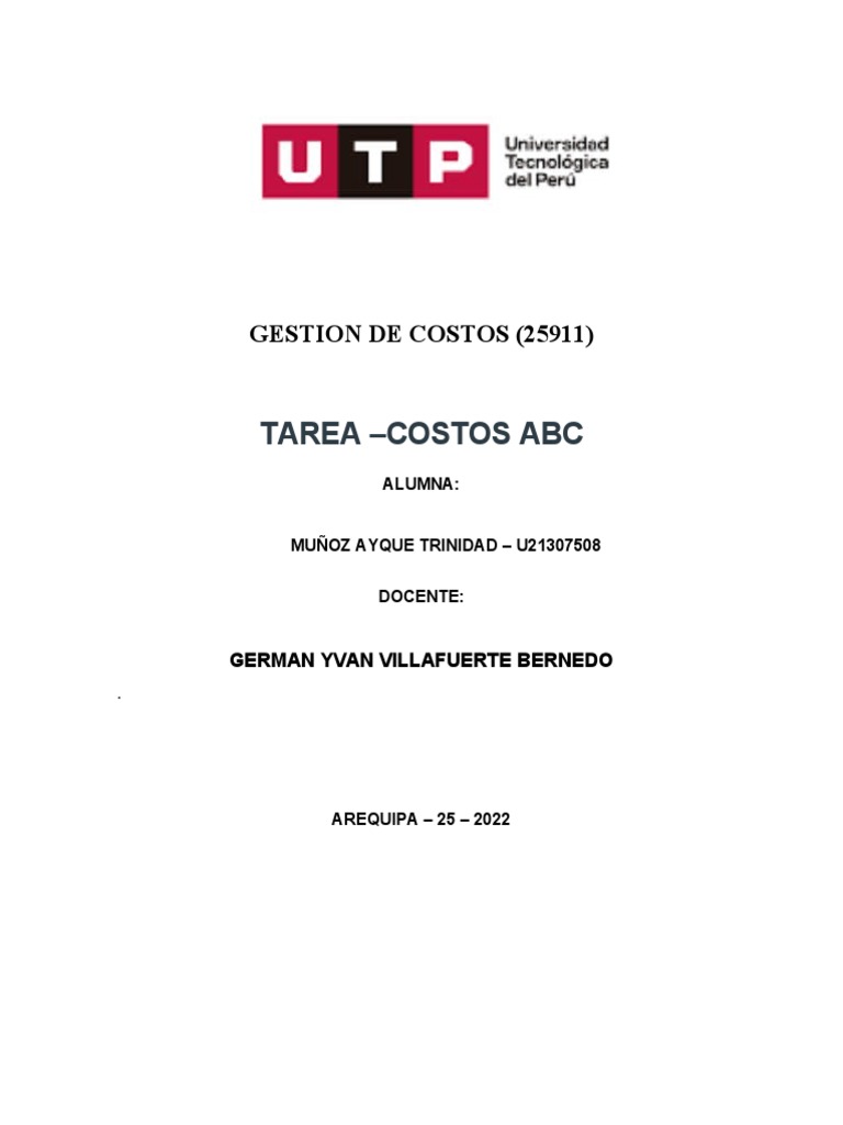 Costos Abc | PDF | Business | Economias