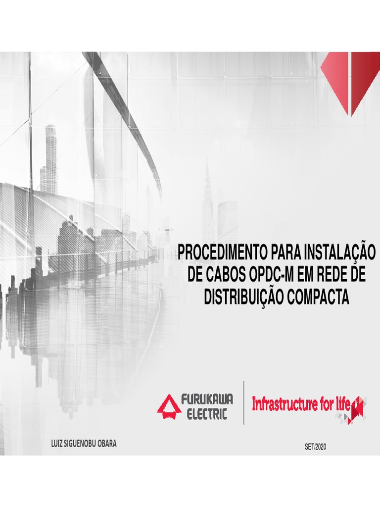 Instalação do cabo OPDC-M em rede de distribuição compacta | PDF | Rede ...