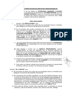 Contrato de Prestacion de Servicios Profesionales